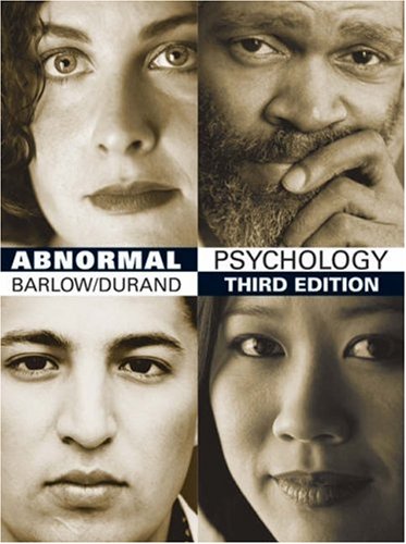 Abnormal Psychology: An Integrative Approach (with InfoTrac and CD-ROM)