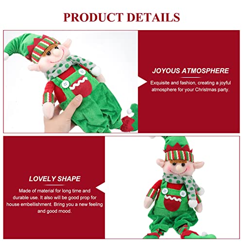 TOYANDONA Topo de árvore de Natal Elfo Papai Noel Gnomo grande enfeite de árvore para Natal feriado