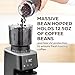 Zulay Kitchen Conical Espresso Burr Coffee Grinder - Touchscreen, 51 Bean Grind Settings, Precision Electric Timer, Stainless Steel - Includes Metal Scooper & 2 Cleaning Brushes