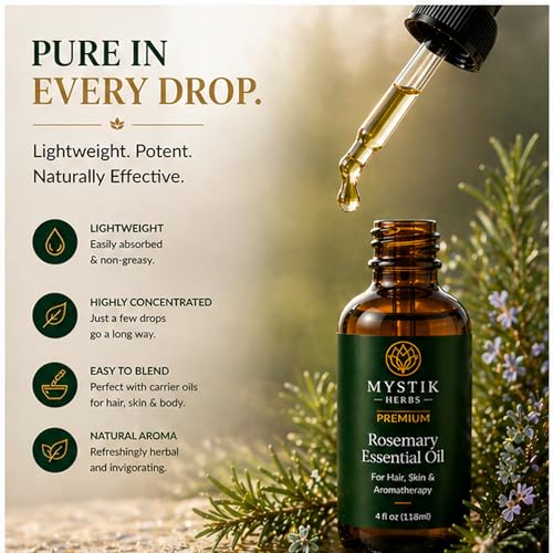 Aceite Esencial Premium de Romero 100% Puro 118ml miniatura 6