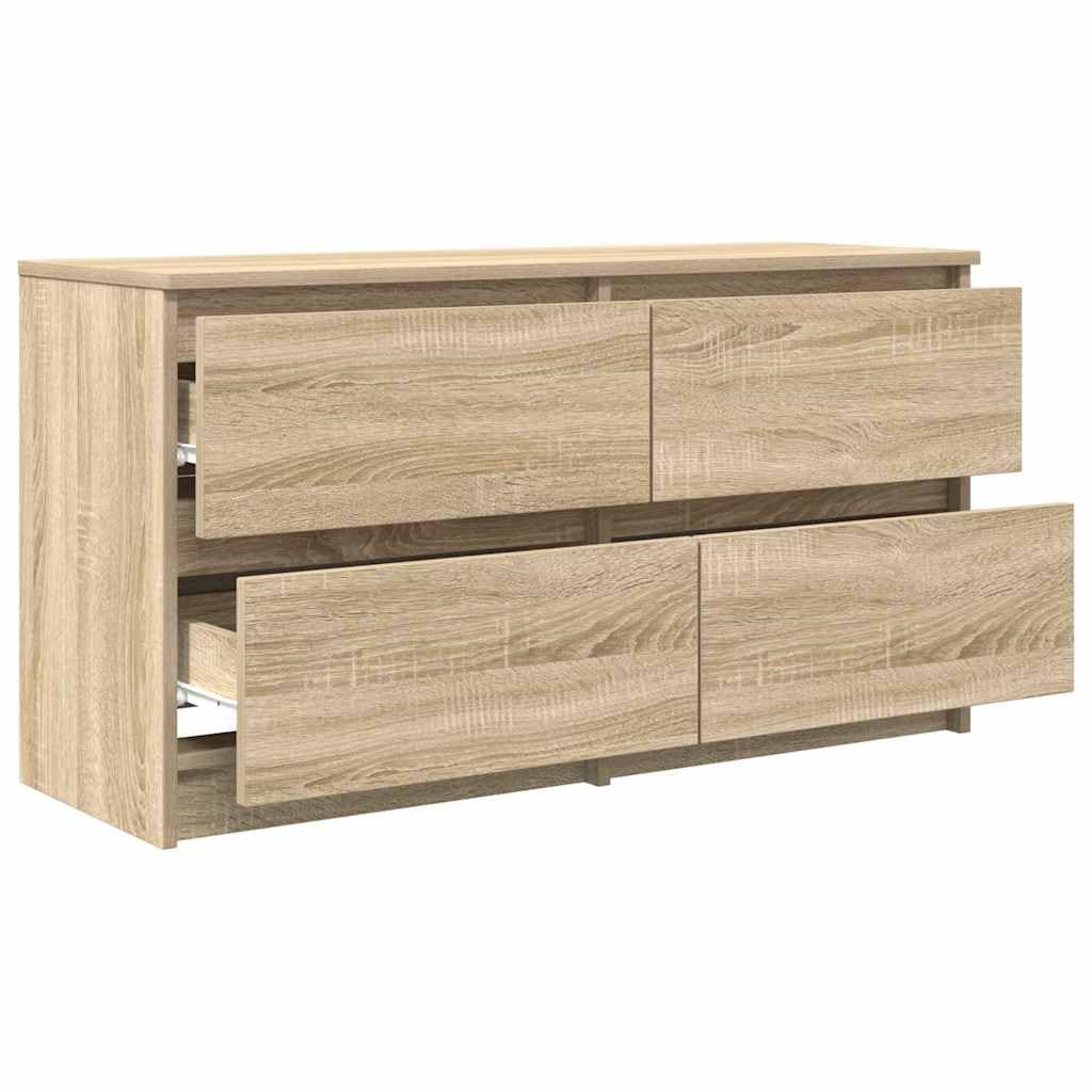 vidaXL Mobile Porta TV Rovere Sonoma 100x35x54 cm in Legno Multistrato, Mobile TV, credenza TV, Armadio ad Alta fedeltà, banco TV, Mobile Porta TV