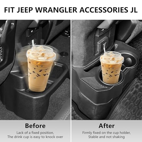 Portavasos trasero para Jeep Wrangler JL 2018-2023 miniatura 5