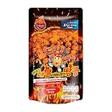 Cacahuetes recubiertos BBQ picante estilo coreano 80 g (pack de 2 unidades), snack crujiente con toque ahumado y especiado, bolsa con cierre zip para aperitivo y picoteo
