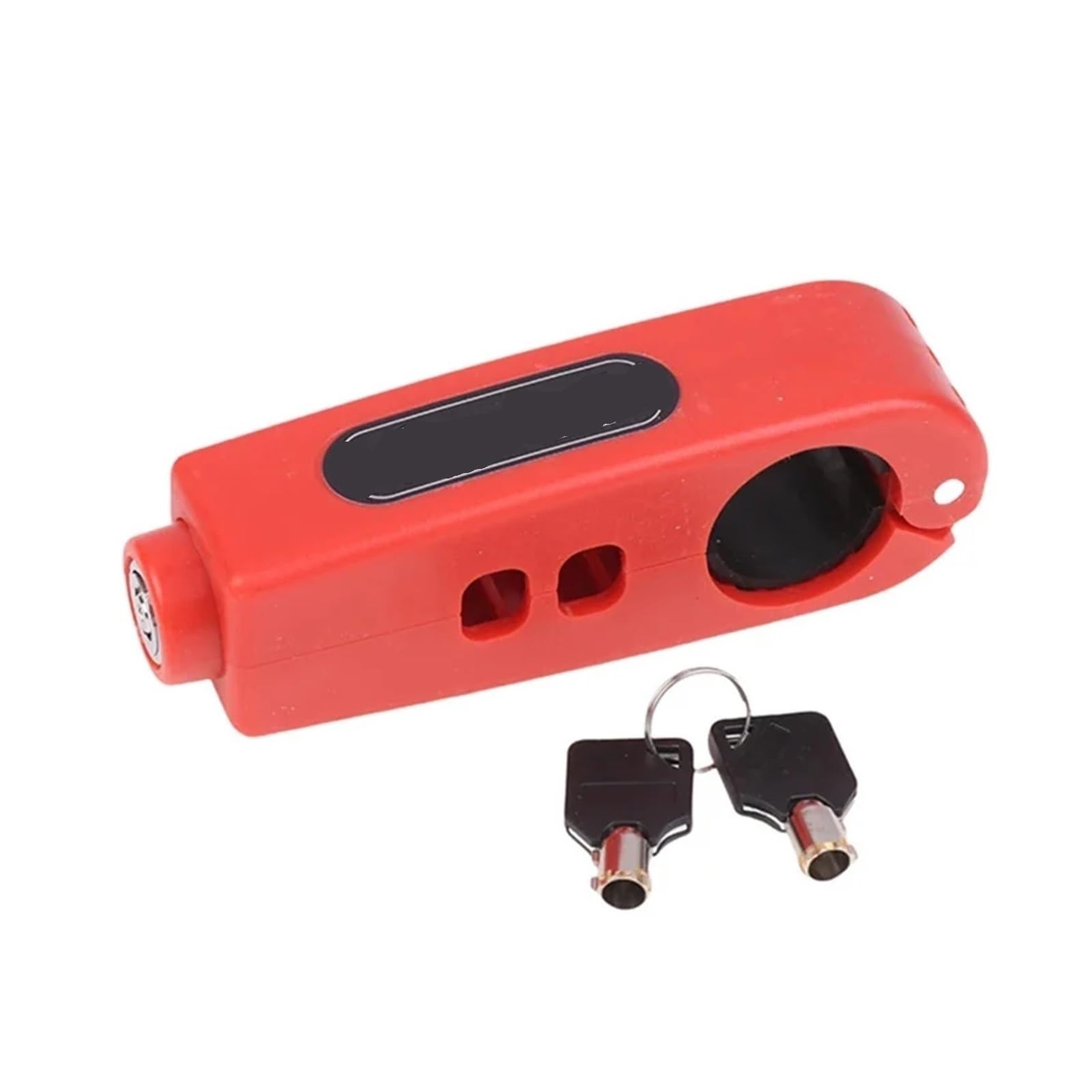 Ycenjepsaz Red Bike Anti-Theft Lock Electric Bicycle Brake Handlebar Grip Lock Portable Prevent Theft Bike Motorcycle Locks Cycling Accessories(Red)