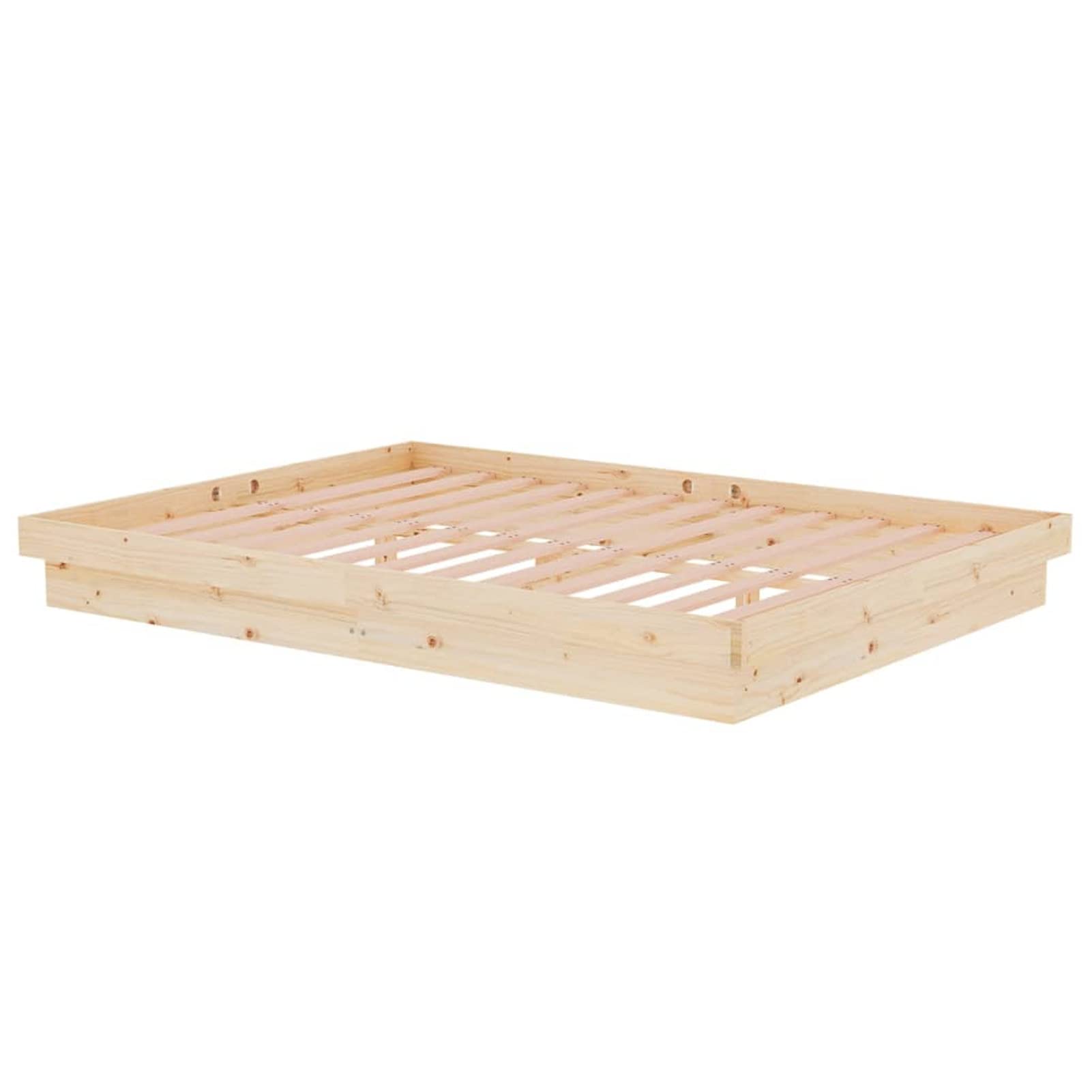 ARKEM Estructura de Cama de Matrimonio en Madera Maciza - Base de Cama 135x190 cm