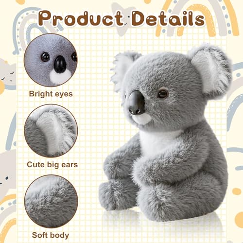 Koaly – Emotional Healing On Demand, Weicher Koala Plüschtier Spielzeug, The Koaly – Emotionale Heilung Auf Abruf, Ultra-Soft Koala Plush, Niedlich Koa-la Bär Plüschtier, Cozy Snuggles for All Ages