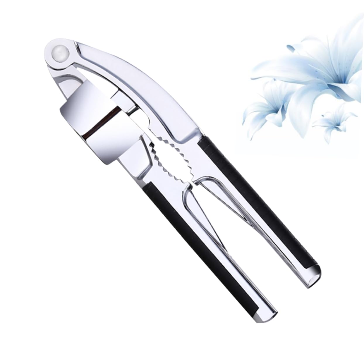 HAKIDZEL Garlic Press and Slicer Mincer Crusher for Garlic and Nuts Functionality Easy to Clean Kitchen Tool for Cooking and Food Preparation