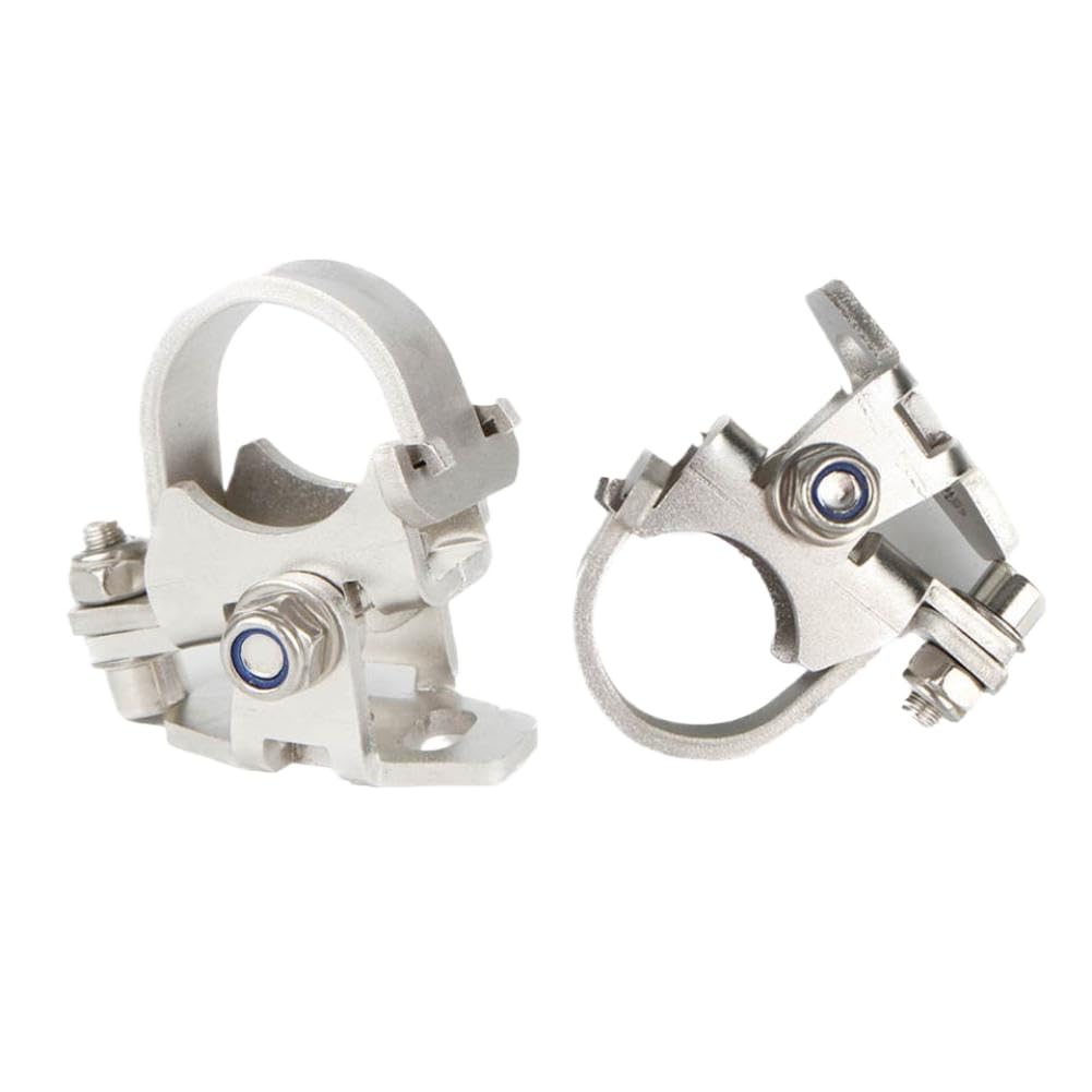 Eireneper Silver 22Mm Fog Light Bracket Mounting Holder Compatible With R1250gs Adventure R1200gs 2004-2022 F750gs F850gs(Silver)