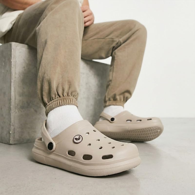 Image of WALKAROO Men's Trendy EVA Clogs Stylish Casual Slip On Lightweight Comfortable Footwear WC4843