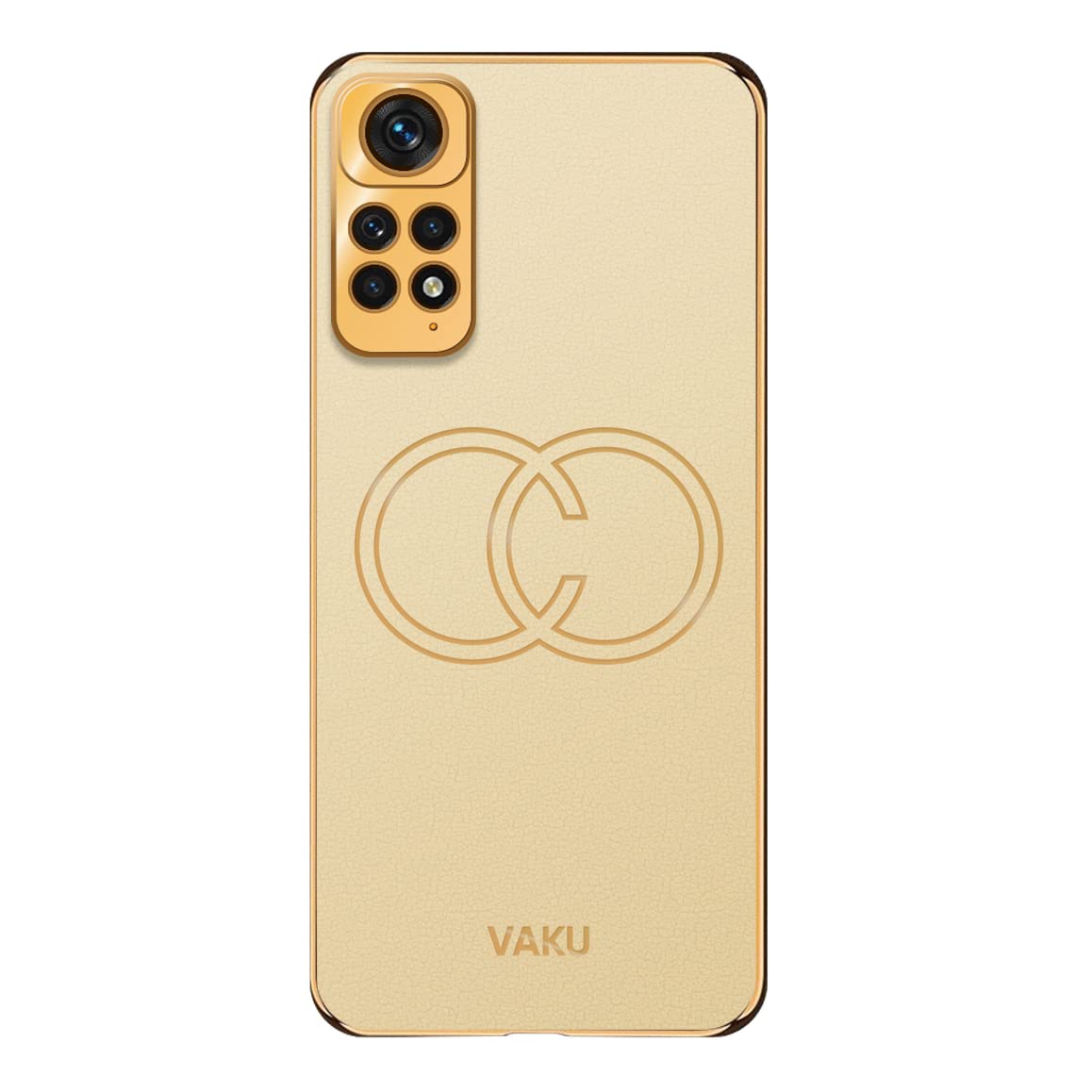 Vaku Luxos® Skylar Back Cover Case for Xiaomi Redmi Note 11 Pro with Leather Pattern Design Gold Electroplated Soft TPU Cover| Shockproof Protective Case - Gold (B0C4LWSQ7M) Amazon Price History, Amazon Price Tracker