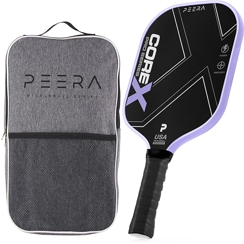 Professional T700 Carbon Fiber Pickleball Paddle - USAPA Approved Lightweight Rackets with 16mm Honeycomb Core -with Shoulder Strap Bag