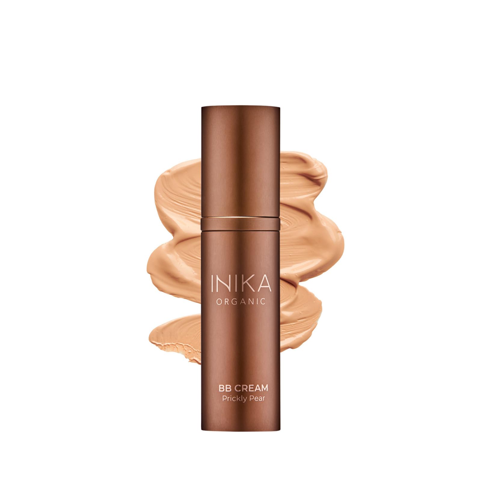 INIKA Organic BB Cream Foundation - Vegan Makeup with Hydrating Prickly Pear, Jojoba, and Pomegranate Seed Oil - Lightweight, Radiant BB Glow for