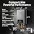 GEN II Ranein Propane Gas Tankless Water Heater Max 3.6 GPM, 80,000 BTU Indoor On Demand Instant Hot Water Heater with LED Temperature Control Panel