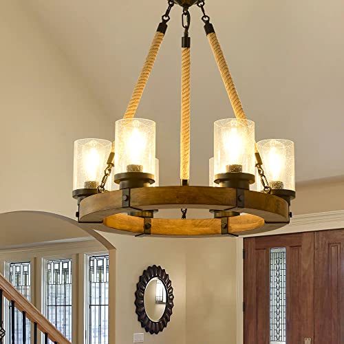 Suspension en verre style farmhouse pour illuminer la salle à manger