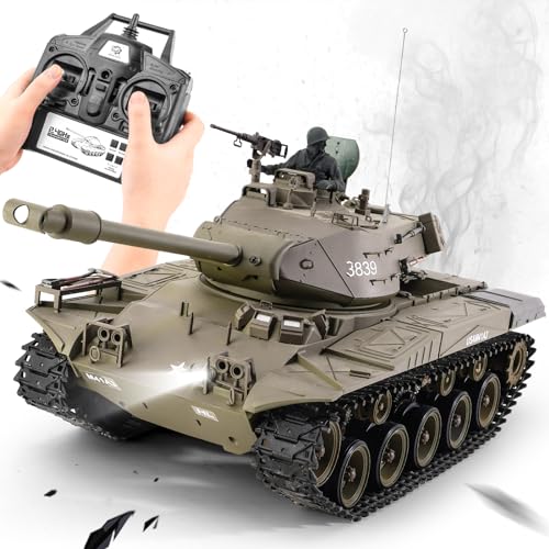 Ferthor Fun Heng Long 1/16 Scale RC Tanks,Remote Control 2.4ghz US M41A3 Walker Bulldog Tank...