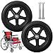 2pcs Solid Wheel Replacement For Wheelchairs Walker, 6