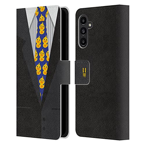 Samsung Galaxy A13 5G Étui Portefeuille en Cuir Canard Kawaii Head Case Designs
