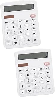 STOBOK 2 Pcs Calculadora Mesa Do Computador Desktop Para Mesa De Escritório Calculadora Portátil Calculadora Diária Mini Calculadora Portátil Calculadora De 12 Dígitos Ferramenta De