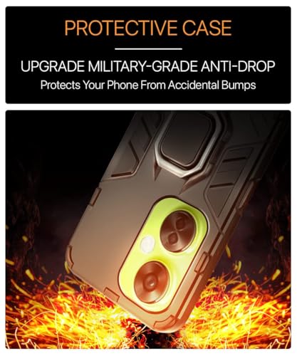 Image of AIBEX Armor Back Cover Compatible for OnePlus Nord CE 3 Lite 5G| Rugged Shockproof Case with Ring Holder & Kickstand | Military-Grade Protection | Magnetic Car Mount Compatible