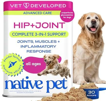 Native Pet Hip & Joint Advanced Care Dog Joint Supplement Powder ...