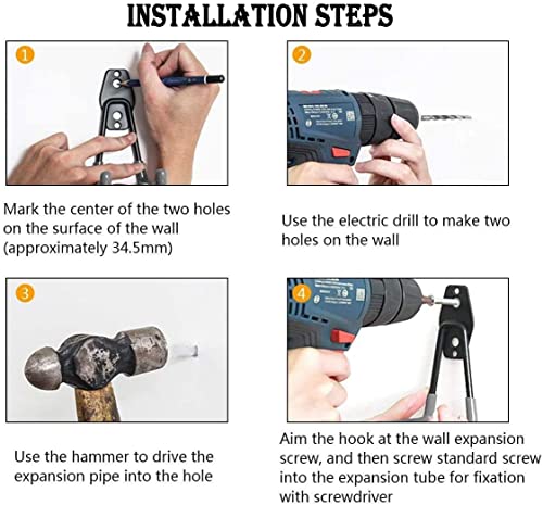 Ninbase Garage Hooks Heavy Duty, 12 Pack Black U Organizing Hooks For Hanging Heavy Duty, Ladder Hangers, Garage Wall Hooks For Organization And Storage, Tool Organizer #TOP3