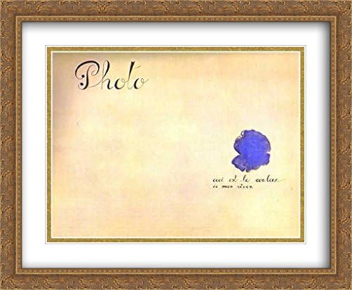 Photo; This is The Color of My Dreams 2X Matted 34x28 Large Gold Ornate Framed Art Print by Miro, Joan