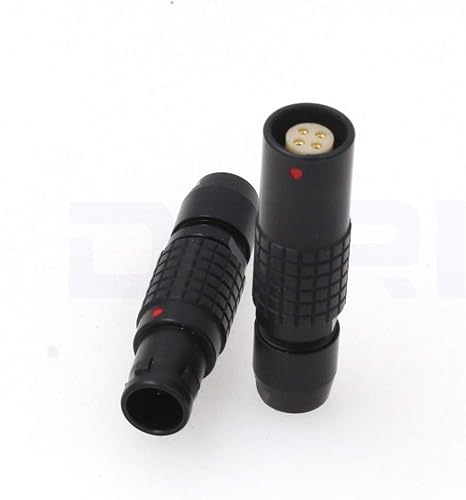 Miniatura 3 de DRRI 1B PHG y FGG 5 pin Push-Pull Conector Circular Enchufe macho y enchufe hembra Color Negro