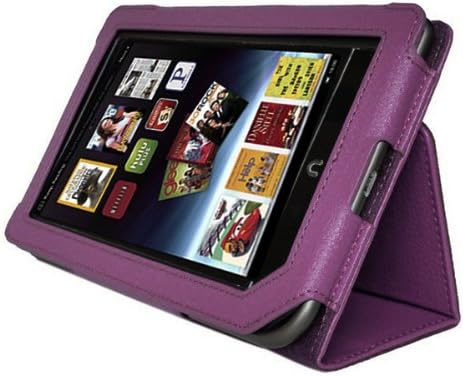 Tablet Case Cover, AGPTEK Slim Folio Stand Leather Protector for Nook Color 7", Purple