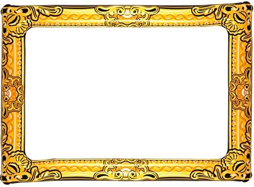 HENBRANDT Inflatable Photo Frame with Gold Additive 60 x 80 cm Black