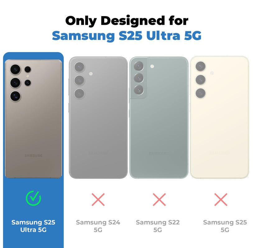 Image of Mr. Case Back Cover for Samsung S25 Ultra 5G Sleek Frosted Translucent Back with Wireless Charging Support | Anti-Scratch Shockproof Phone Case - White