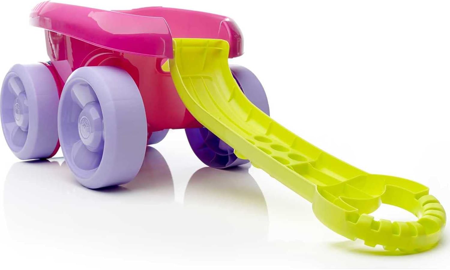  MEGA BLOKS Building Toy Blocks for Toddlers 1-3, Block Scooping Wagon Learning Toy with Storage - Pink