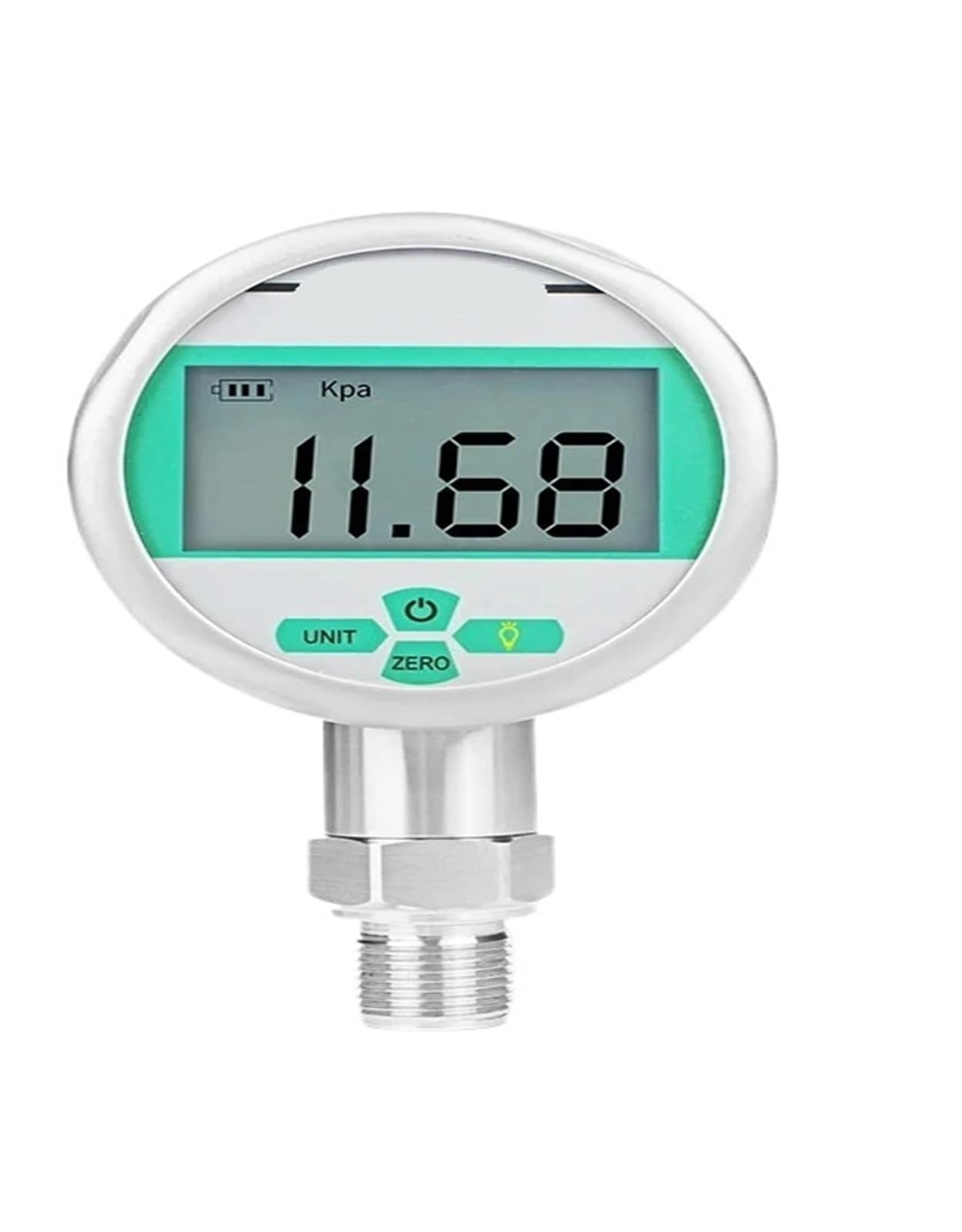 Cyfrowy manometr 80 mm wyświetlacz LCD 0-60 MPa Manomete na baterie, ciśnieniomierz wody (G1-2 promieniowy, 0-0,1 MPa)