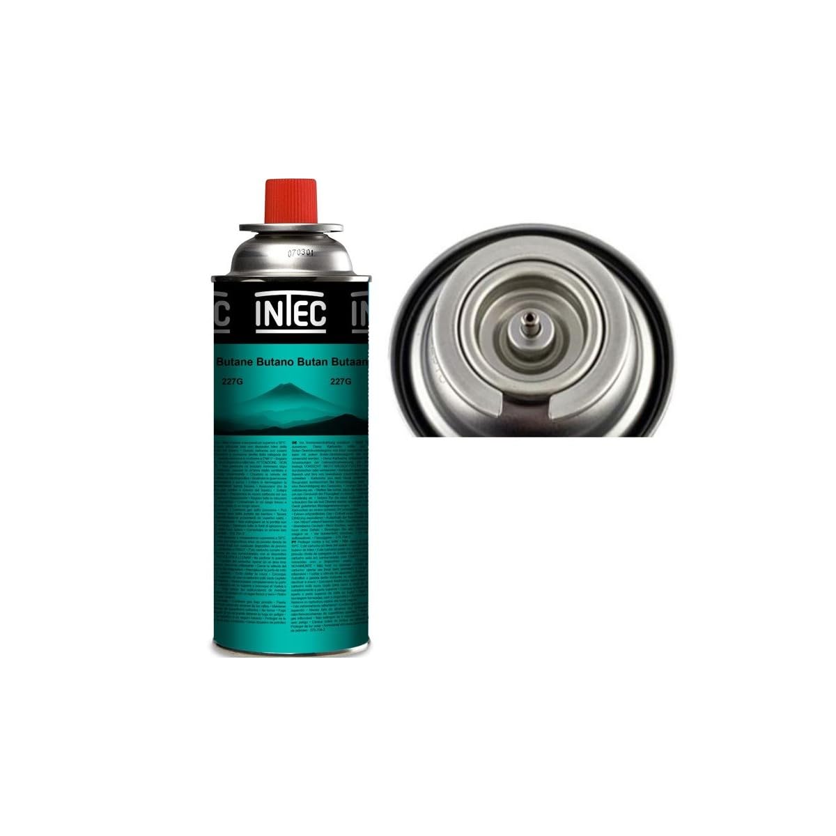 INTEC - Confezione 28 bombole di Gas da Campeggio 227gr Cartuccia di butano compatta