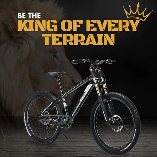 Image of FitTrip Super Dominator Non Gear | 27.5 Inch Stunt MTB | Imported Double Crown Suspension | 160MM Jak Dual Disk Brakes | Best Single Speed Stunt Cycle (Dark Edition)