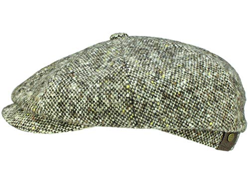 Preisvergleich Produktbild Stetson Hatteras Donegal Tweed Ballonmütze aus Schurwolle - Braun (476) - 55 cm