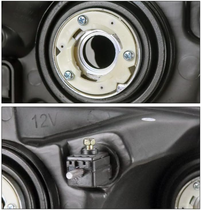Replacement Headlights Headlamps Black Compatible with 2009-2014 Toyota Matrix