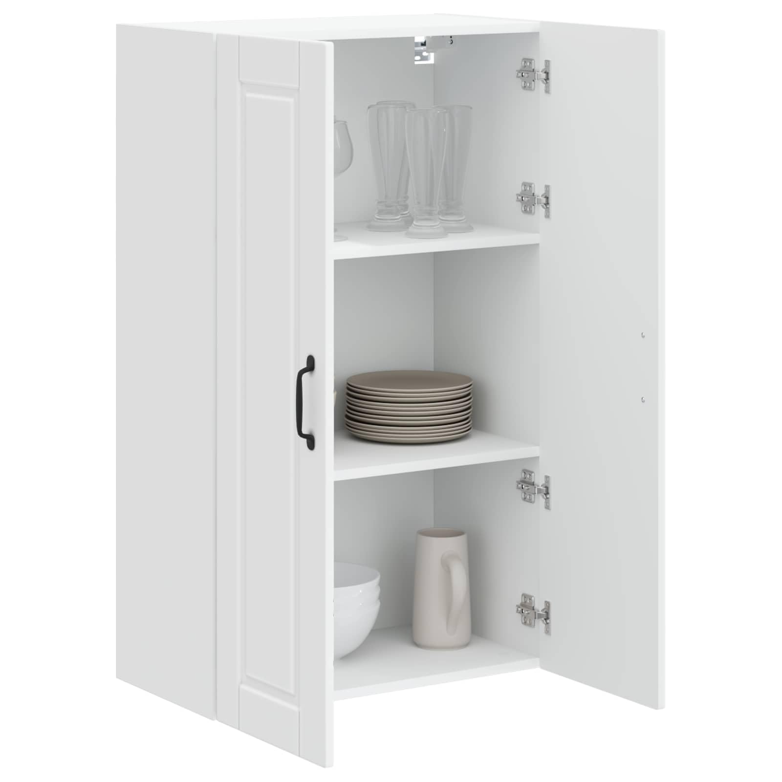 vidaXL Wall Cabinet PORTO High Gloss White 60 x 31 x 100 cm — image 1