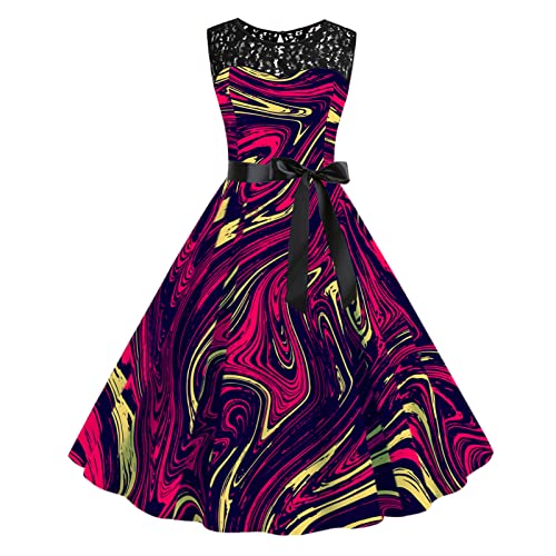 Robe swing ample et sexy pour camoufler les rondeurs avec élégance en fête