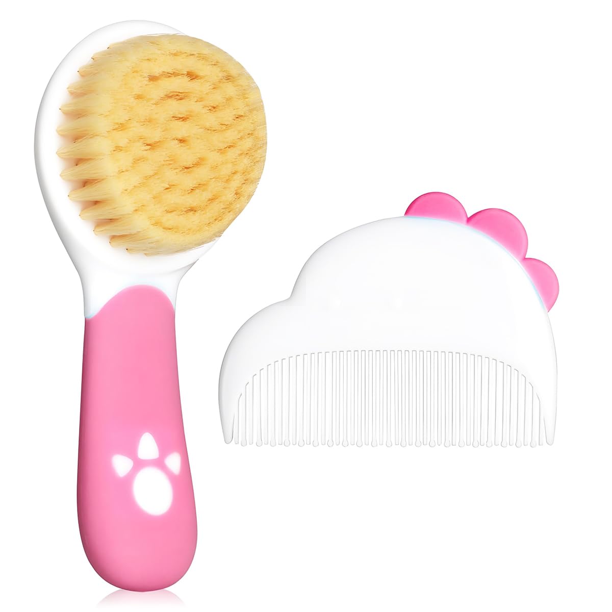 SNOWIE SOFT® Child Bathing Scrub Brush & Hair Comb Set, Soft Nylon Bath Shower Body Brush for Kids, Gentle Skin Cleaning Bathing Tool-picture-35