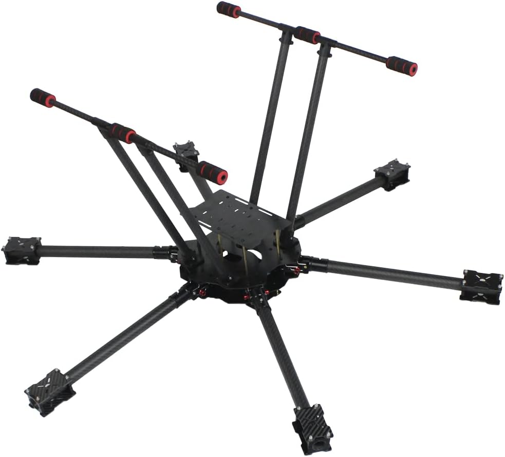 QWinOut T850 6-Axle Carbon Fiber Frame 850mm Un-Assembly Airframe Kit for DIY RC Quadcopter