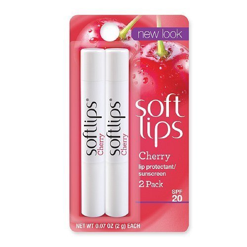 Softlips Lip Protectant/Sunscreen , Value Pack, Cherry 2 ea by AB