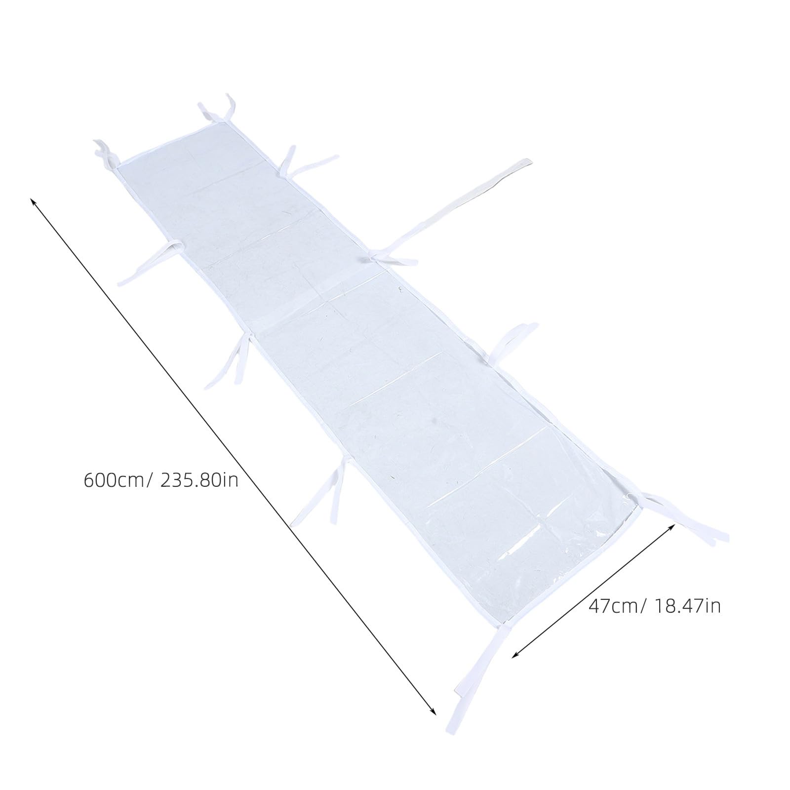 BESPORTBLE Gouttière de 6 M (19,7 Pi) avec Sangles, Canal D'évacuation D'eau Étanche pour Tentes Pliantes, Extension de Canopée Résistante Aux Intempéries pour Événements en Plein Air, Patio,
