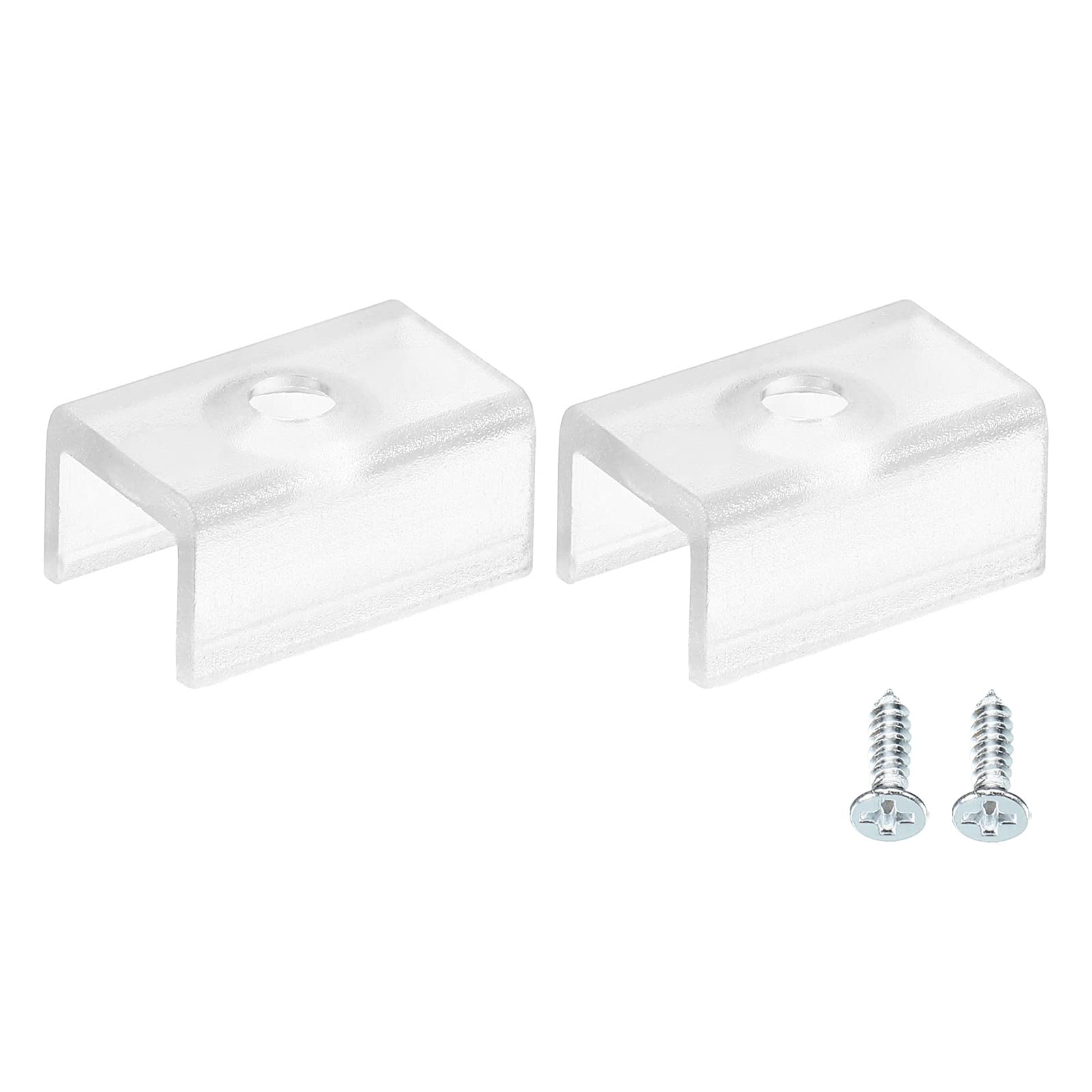 MECCANIXITY Rope Light Mounting Clips, 50 Pack Wall Channel Mounting Holder Accessories for 11.9mm to 12.4mm Waterproof LED Strip, Translucent — Amazon image 12