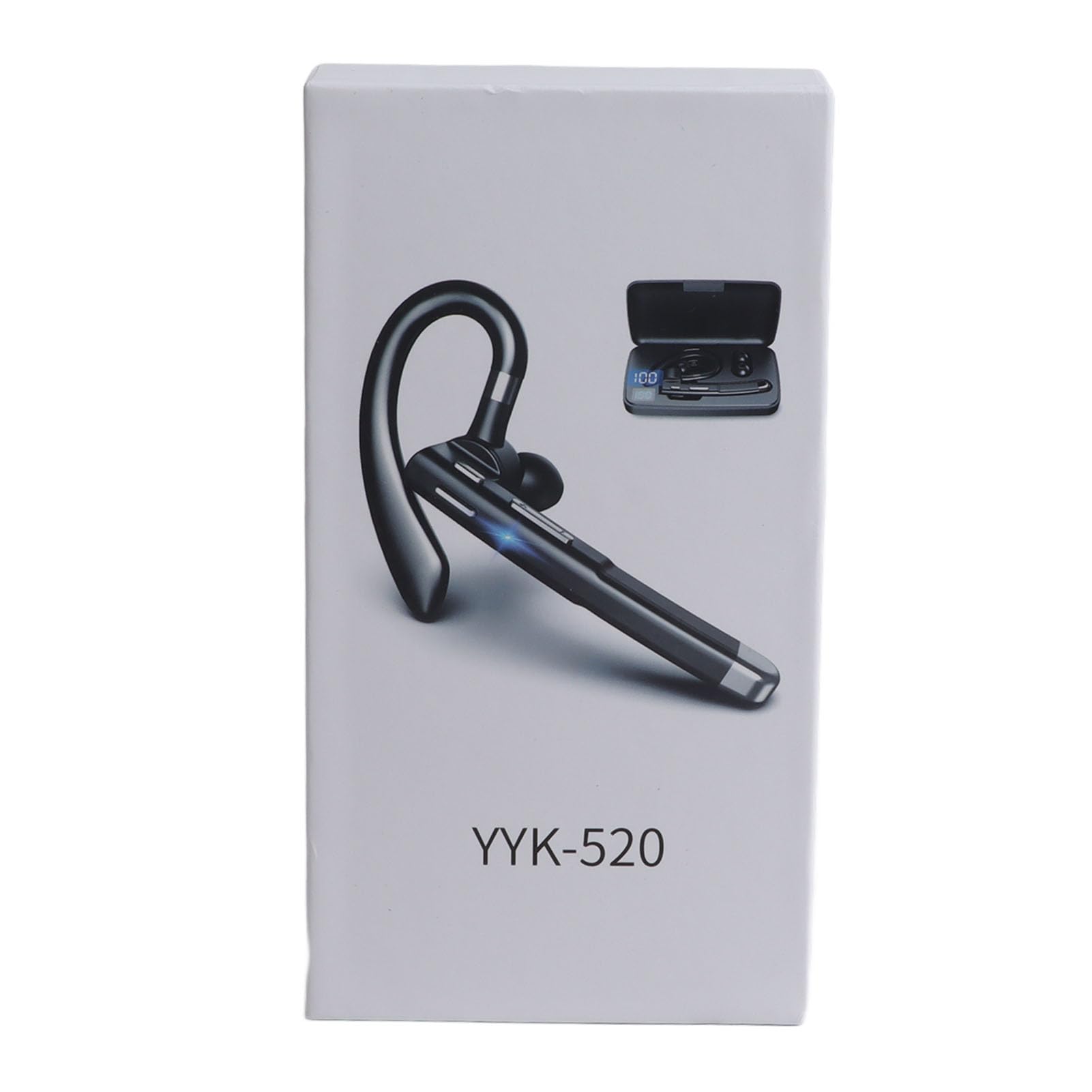 Auricolare Bluetooth Senza Fili Leggero Single Ear BT 5.1 Mani Auricolari per Affari Ufficio Guida ABS PC 11x6x2cm
