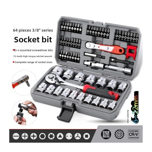 Set de herramientas combinado de 64 piezas miniatura 2