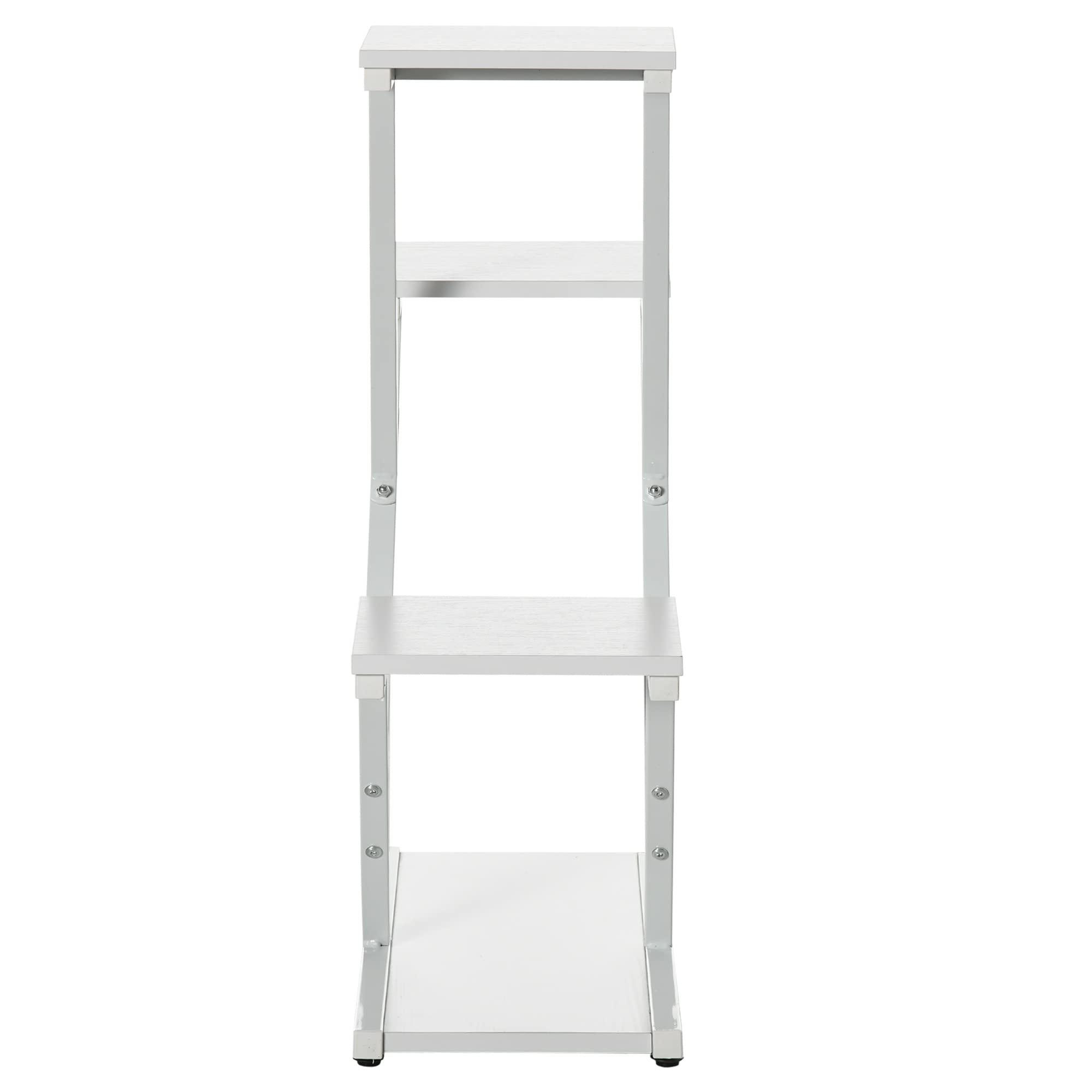 Outsunny Scaletta Portavasi 4Livelli Interni/Esterni 50.5x24x81 cm Bianco