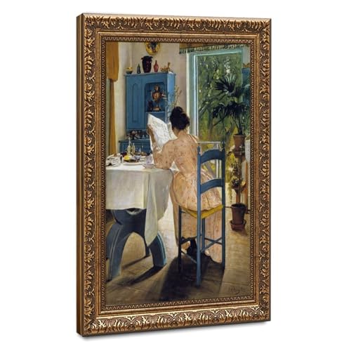 Impression sur toile At Breakfast pour créer un coin lecture apaisant