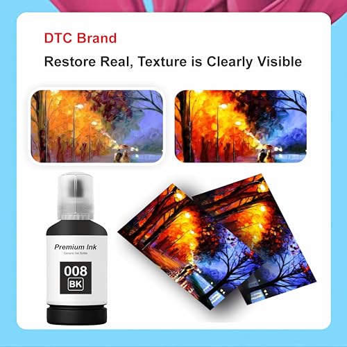 Image of Duplex DTC 008 Black Refill Ink for Epson L6460 /L6490 /L6550 /L6570 /L6580 /L11160 /L15150 /L15160 Printer (008 Black Ink 3 Pcs)
