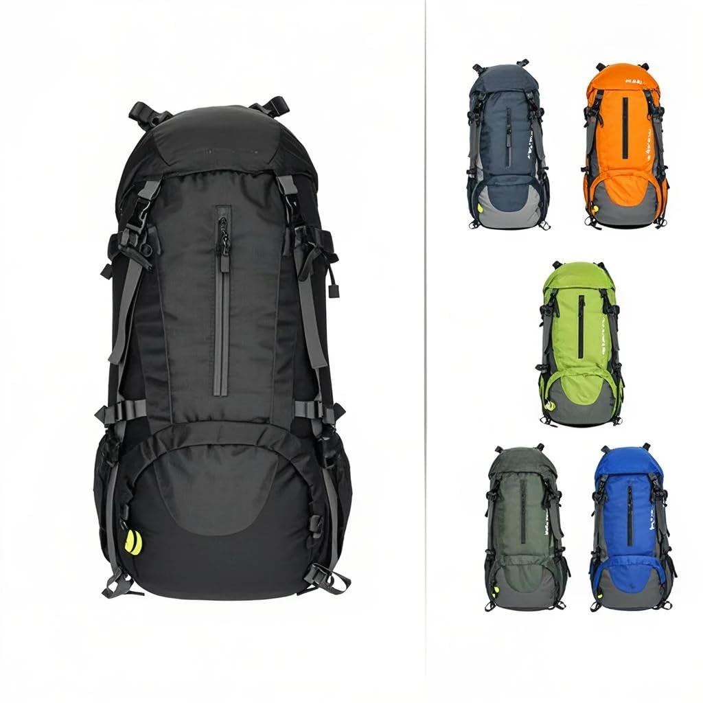 50L Wassersport Wandern Camping Reiserucksack Bergsteigen Rucksackreisen Trekking Rucksack mit Regenschutz