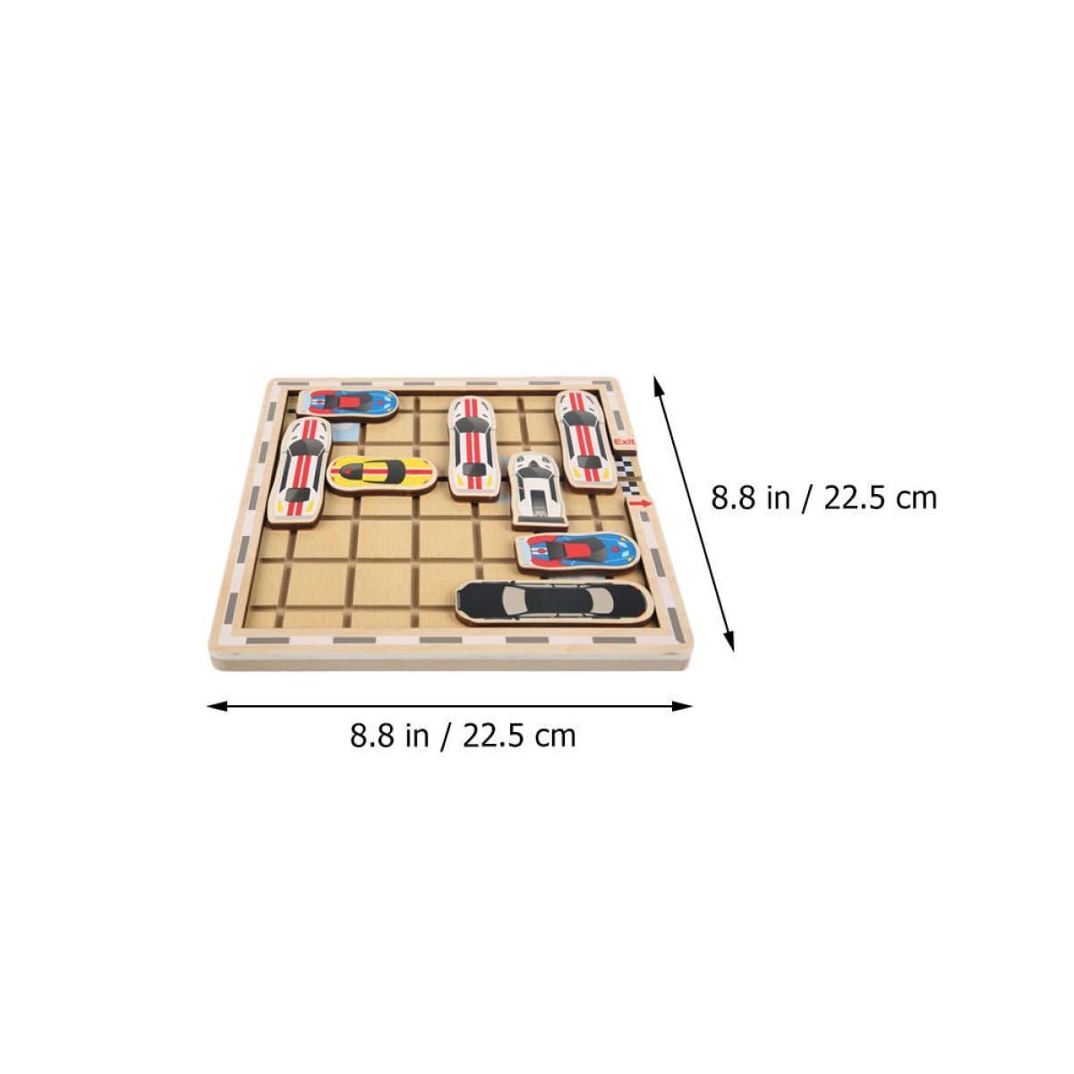BESPORTBLE Giocattolo Rompicapo Labirinto in Legno per, Gioco Educativo di Logica Labirinto Rimovibile, Gioco di Auto in Movimento Adatto per Casa e Feste